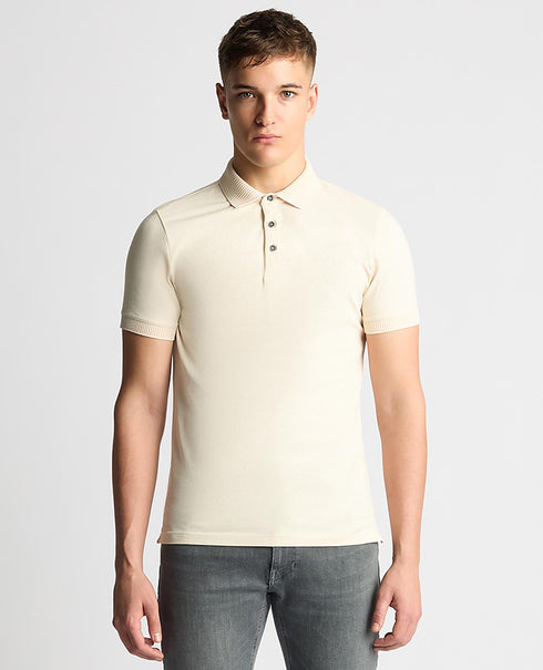Remus Uomo S/S Polo Tee Shirt Cream